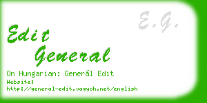 edit general business card
