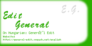 edit general business card